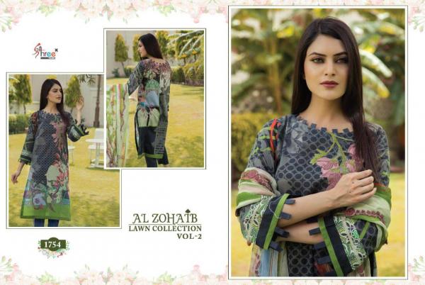 SF Al Zohaib Lawn Collection 2 Fancy Cotton Embroidery Pakistani Salwar Collection